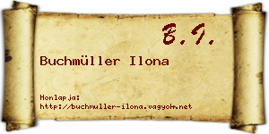 Buchmüller Ilona névjegykártya