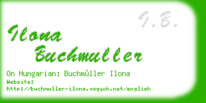 ilona buchmuller business card