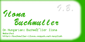 ilona buchmuller business card